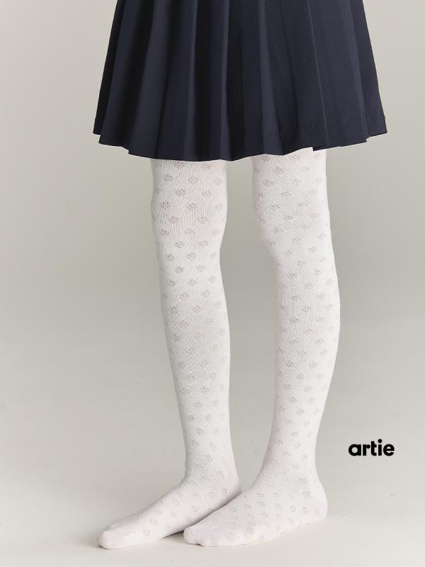 картинка Колготки для девочки Artie 2d807 Белый от магазина детских товаров ALiSa