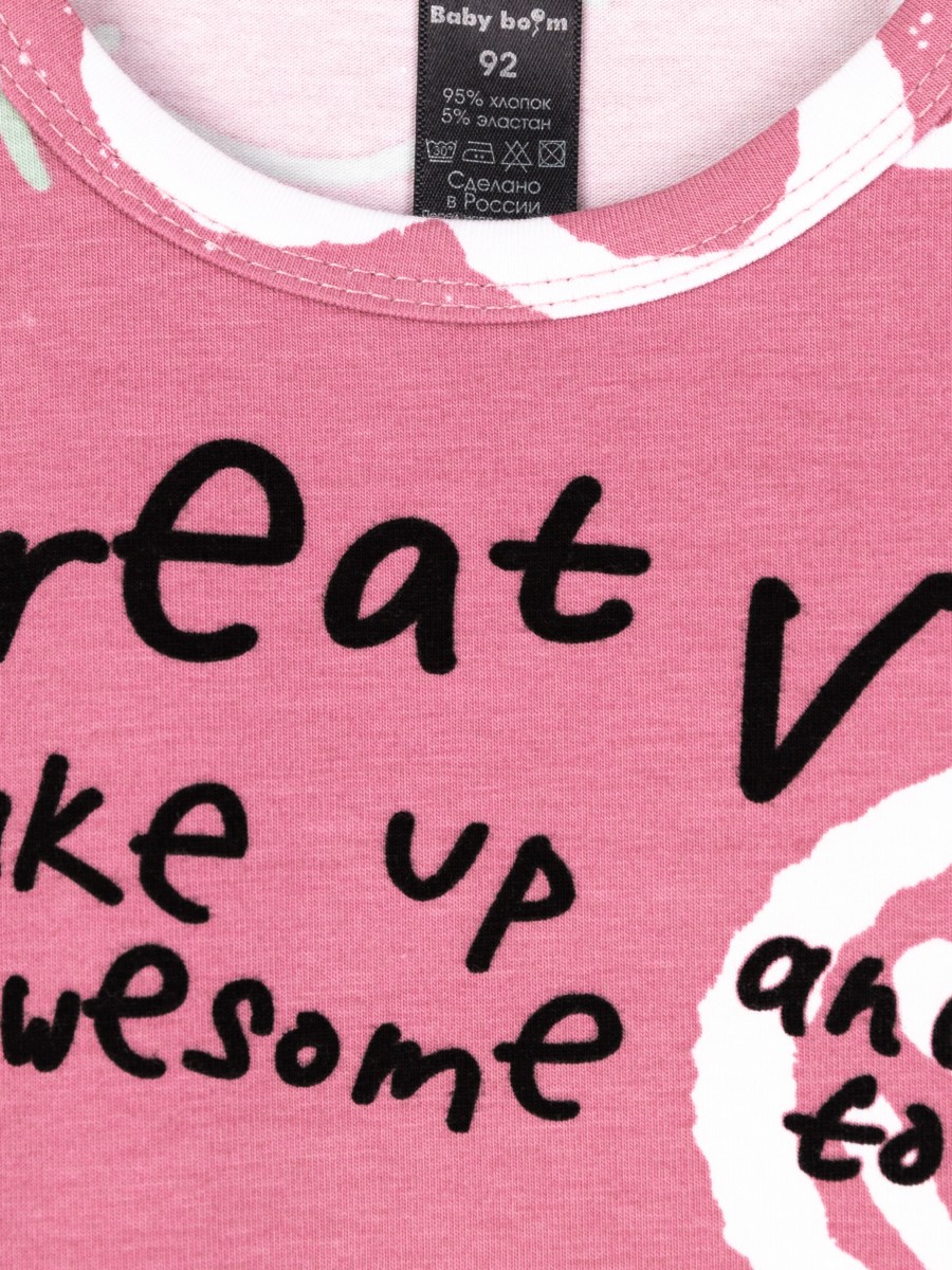 картинка Футболка для девочки Baby Boom Ф107/2-К Граффити Б117 от магазина детских товаров ALiSa