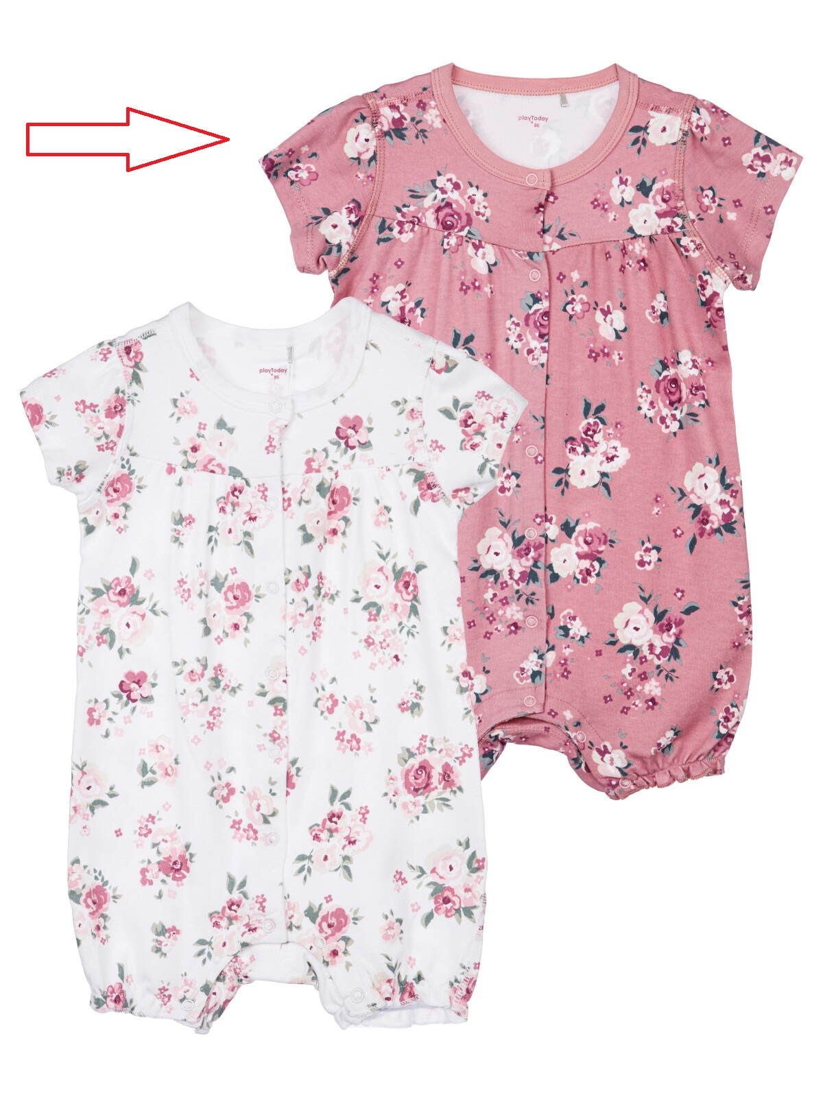 картинка PL 12429144 Песочник дев в25 Розочки на розовом от магазина детских товаров ALiSa