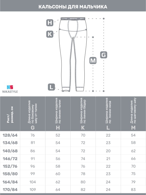 картинка Кальсоны для мальчика NIKASTYLE 2т11324 Синий меланж от магазина детских товаров ALiSa