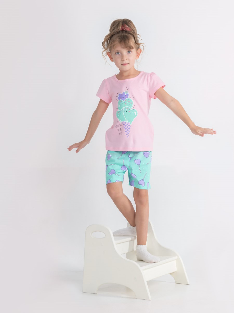 картинка Комплект для девочки Сherubino CSBG 50034-27 Розовый от магазина детских товаров ALiSa