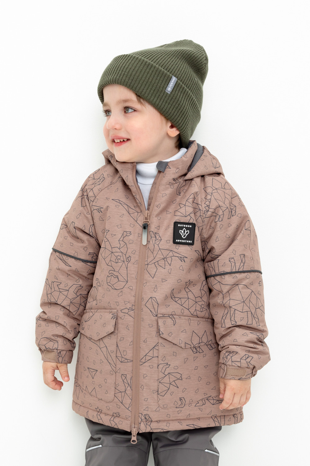 картинка Куртка зимняя для мальчика Crockid ВК 36093/н/1 ГР от магазина детских товаров ALiSa