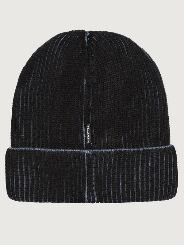 картинка Шапка для мальчика NIKASTYLE 11м11125 Черный джинс от магазина детских товаров ALiSa