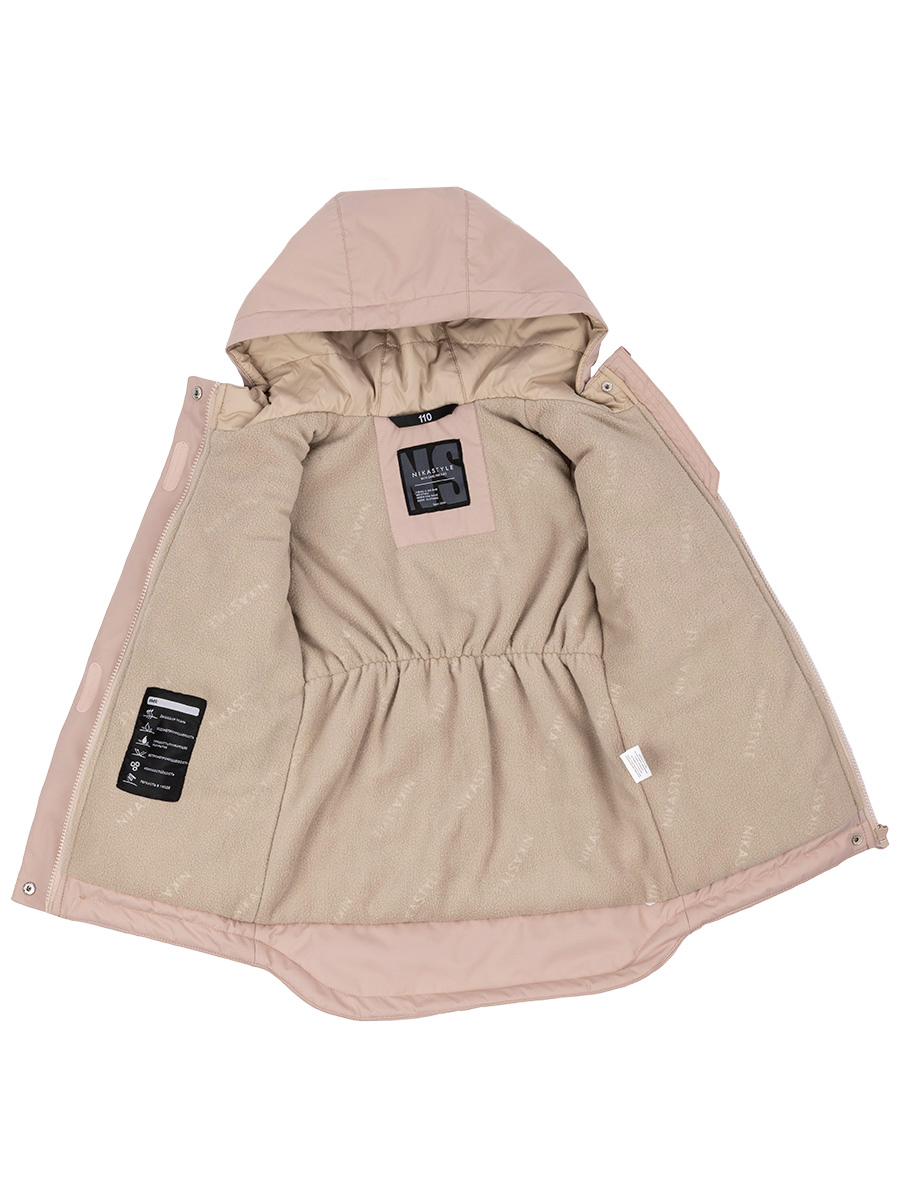 картинка Куртка утепленная для девочки NIKASTYLE 4м3424 миндаль от магазина детских товаров ALiSa