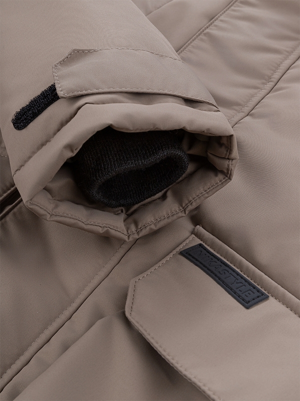 картинка Куртка зимняя для мальчика NIKASTYLE 4з3924 Капучино от магазина детских товаров ALiSa