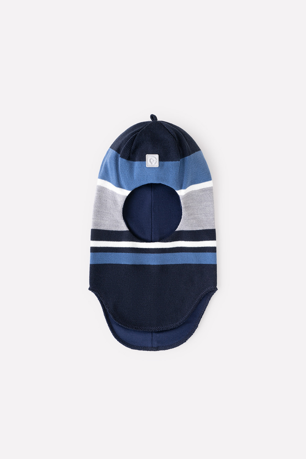 картинка Шапка-шлем для мальчика Crockid КВ 20269 темно-синий, светлый джинс от магазина детских товаров ALiSa