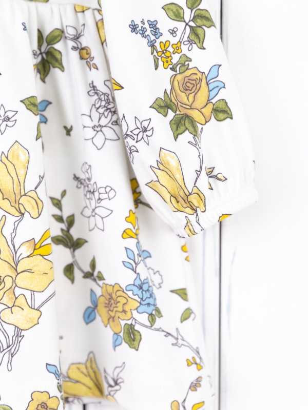 картинка Платье для девочки Baby Boom С241/2-И Цветы Ар-Нуво на молоке я725 от магазина детских товаров ALiSa