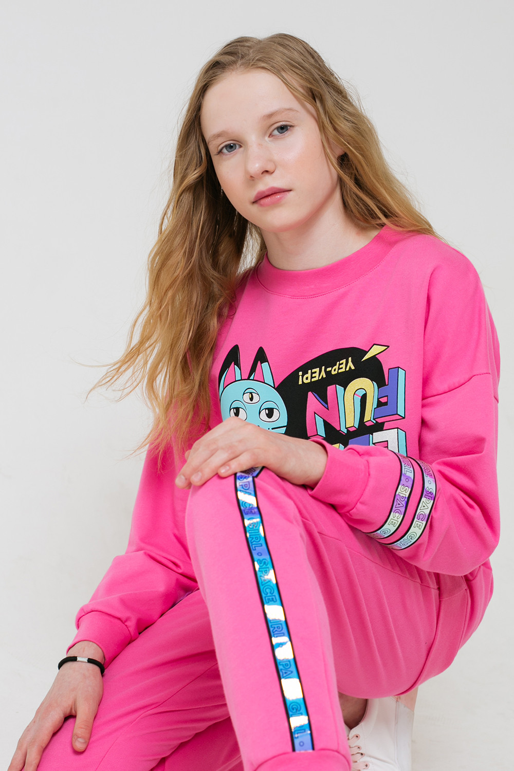 картинка Брюки для девочки КБ 400103 клюква к53 от магазина детских товаров ALiSa