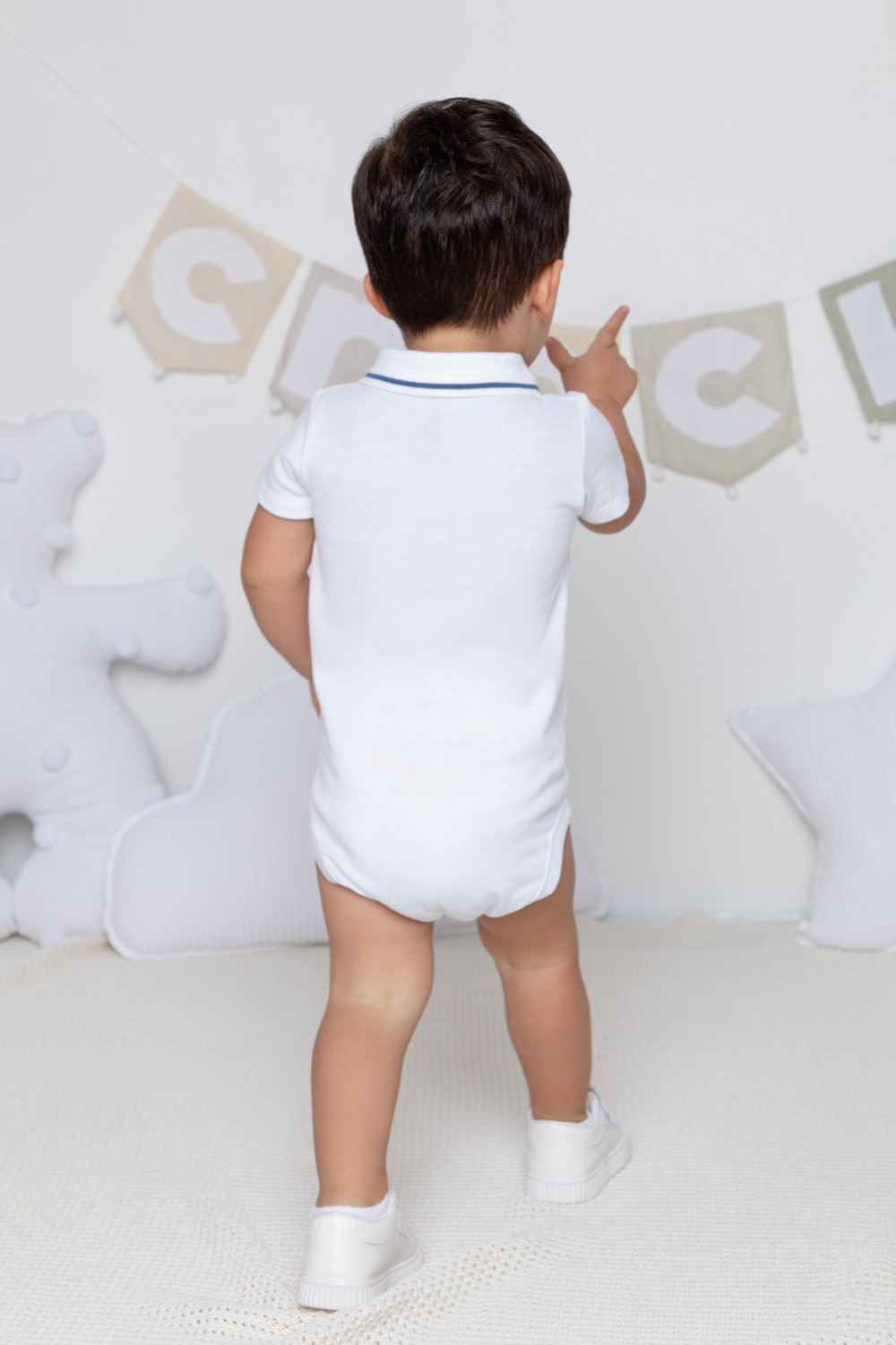 картинка Полукомбинезон для мальчика Crockid КР 6464 белый к374 от магазина детских товаров ALiSa