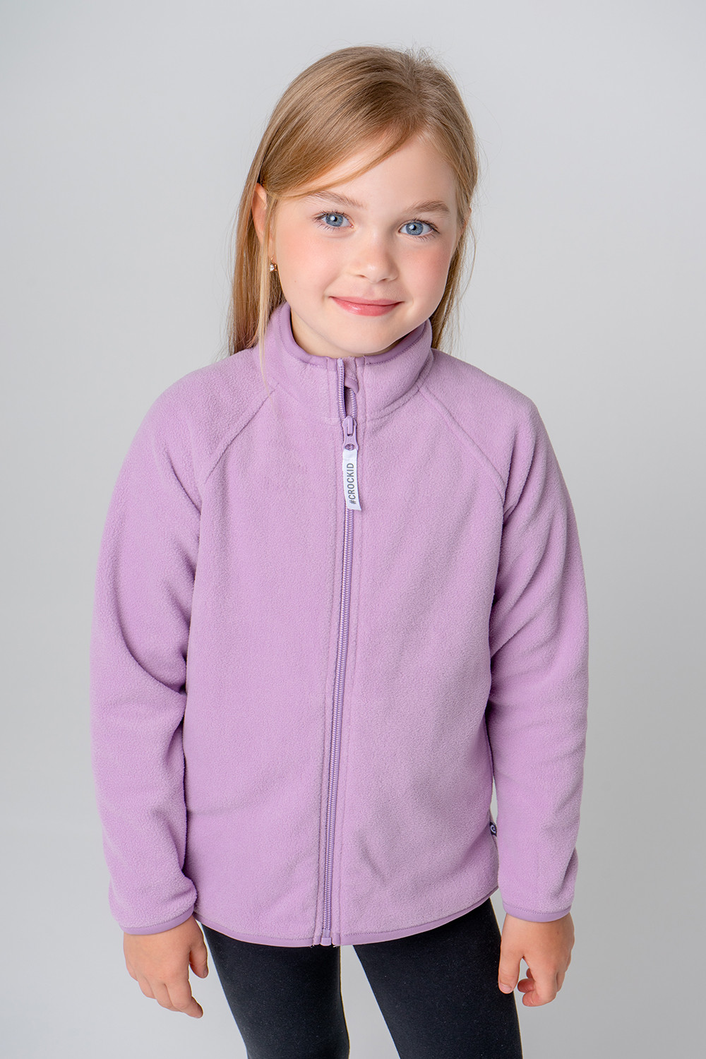 картинка Куртка флисовая для девочки Crockid ФЛ 34011/24 ГР от магазина детских товаров ALiSa