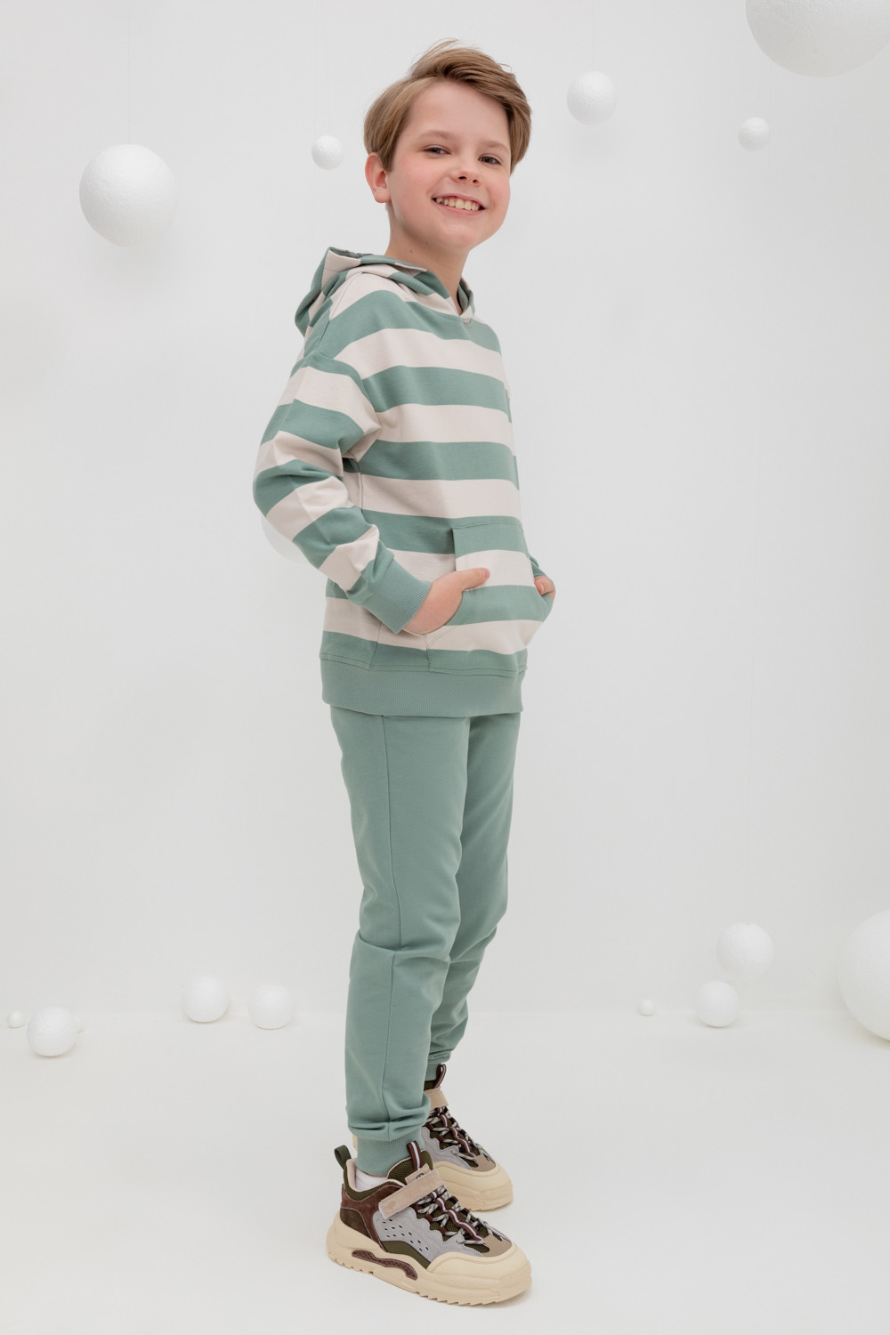 картинка Брюки для мальчика Crockid КР 400612 полынь к426 от магазина детских товаров ALiSa