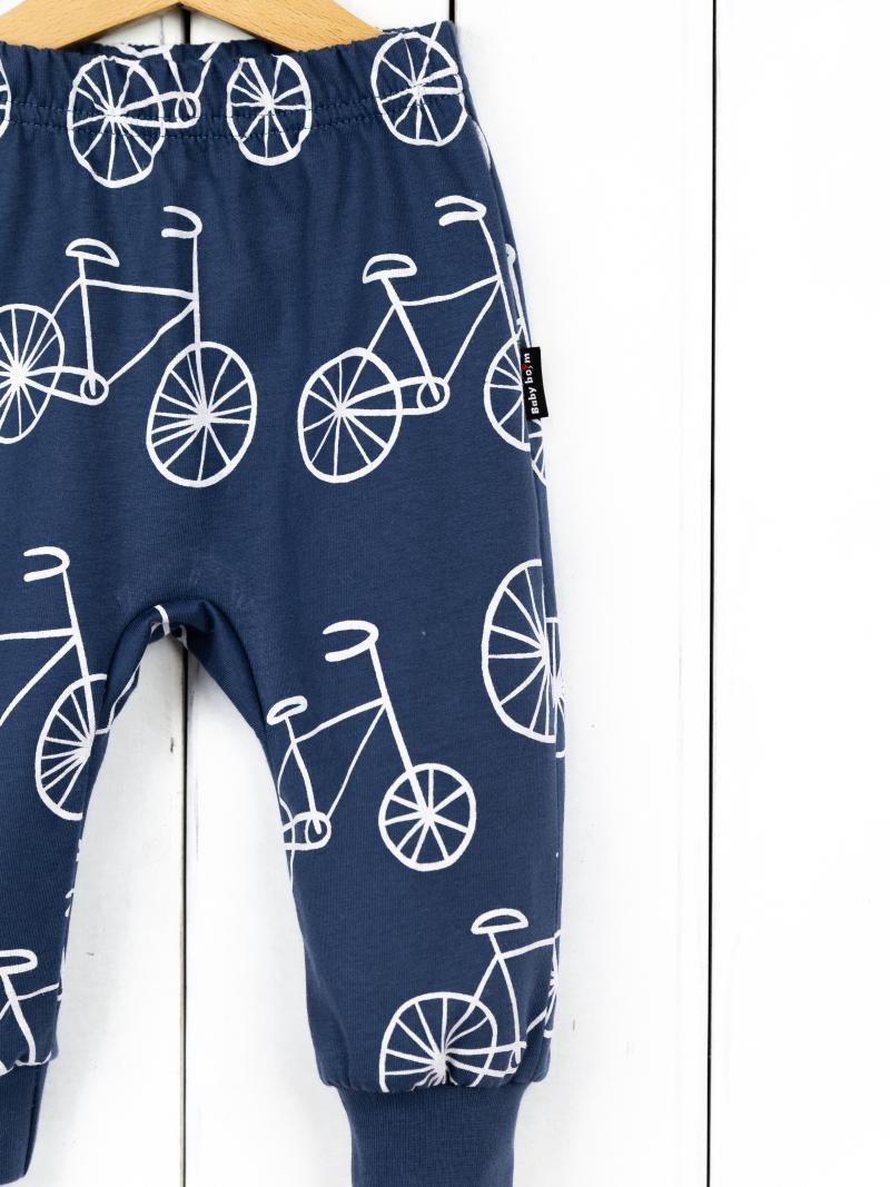 картинка Брюки для мальчика Baby Boom П47/50-К Велосипеды на синем я714 от магазина детских товаров ALiSa