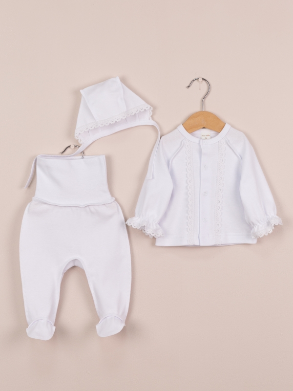 картинка Комплект для девочки Baby Boom КН162/1-И Белый я737 от магазина детских товаров ALiSa