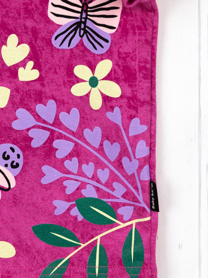 картинка Футболка для девочки Baby Boom Ф140/1-К Фуксия бабочки Б111 от магазина детских товаров ALiSa