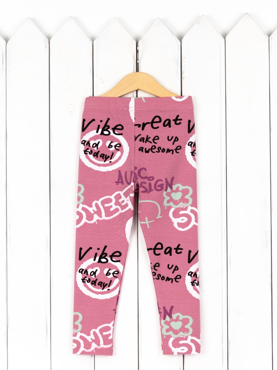 картинка Легинсы для девочки Baby Boom П66/14-К Граффити Б117 от магазина детских товаров ALiSa