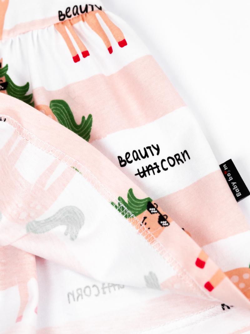 картинка Комплект для девочки Baby Boom КД310/2-К я716 Единороги на полоске от магазина детских товаров ALiSa