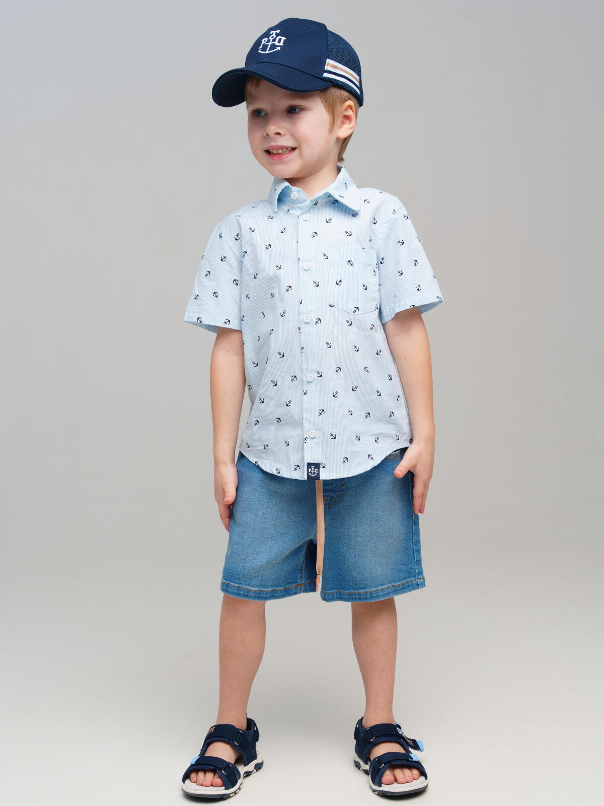 картинка Кепка текстильная для мальчика PL 12512435 Темно-синий от магазина детских товаров ALiSa