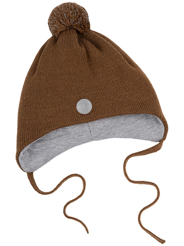 картинка Шапка утепленная для мальчика NIKASTYLE 11з15424 Орех от магазина детских товаров ALiSa