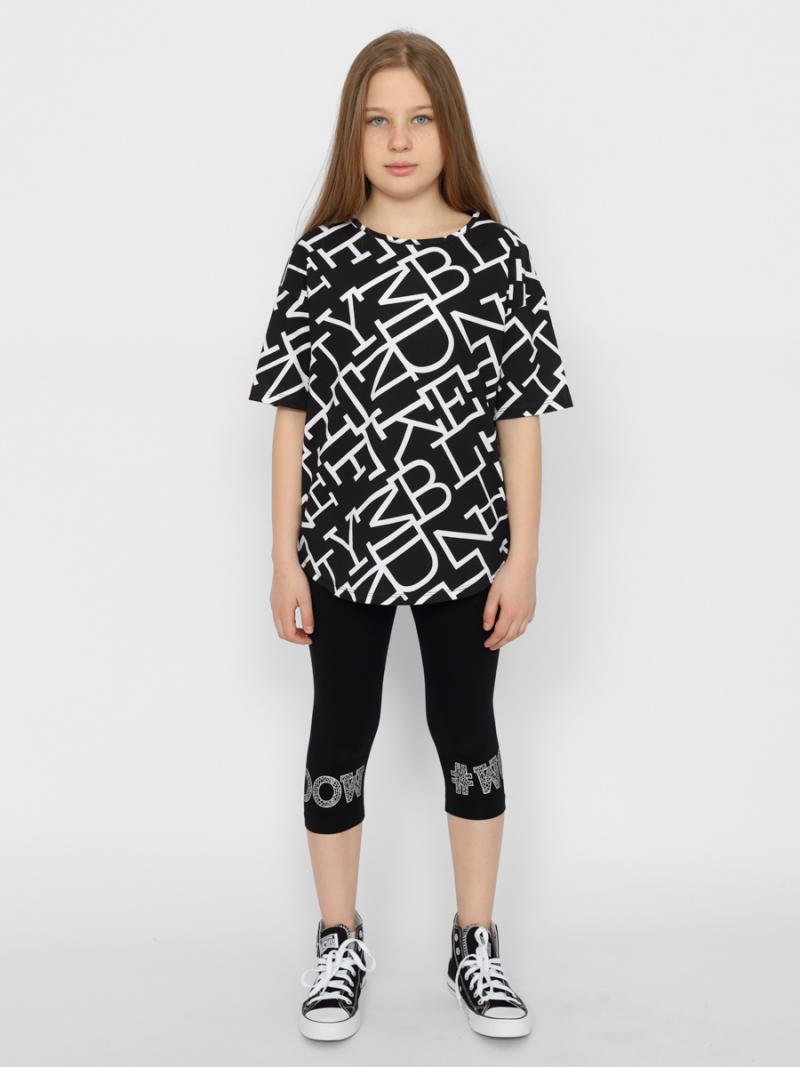 картинка Бриджи для девочки CSJG 70391-22-378 Черный от магазина детских товаров ALiSa