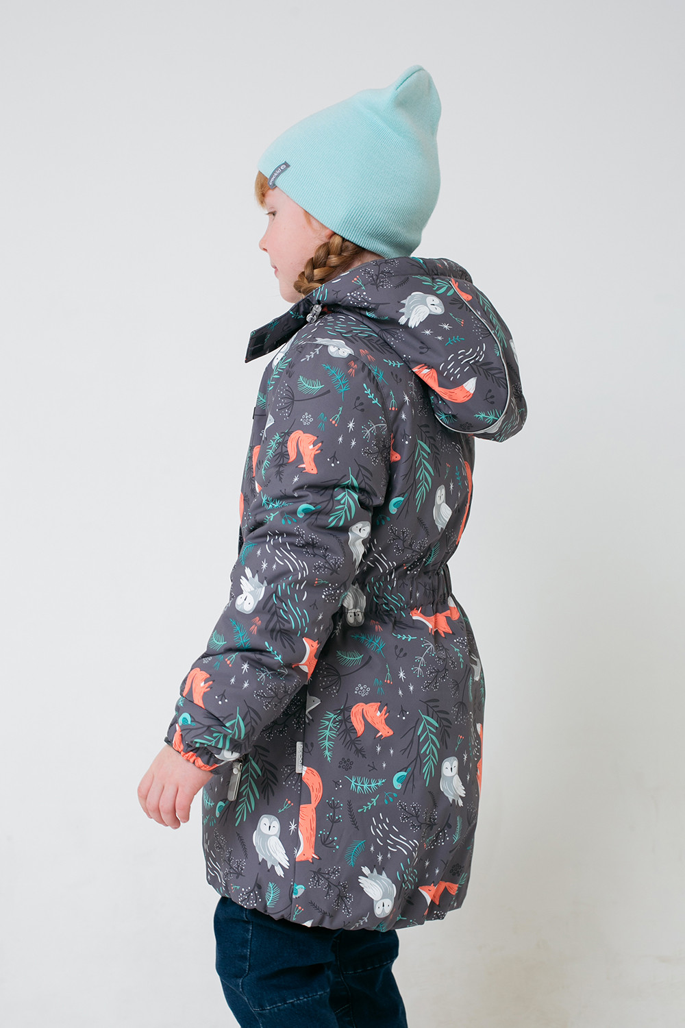 картинка Куртка зимняя для девочки Crockid ВК 38063/н/2 ГР от магазина детских товаров ALiSa