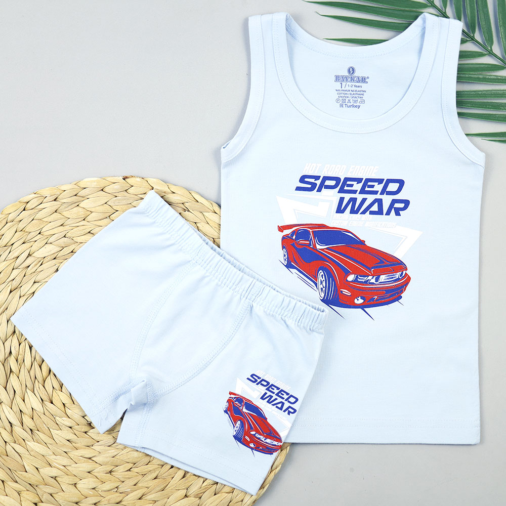 картинка Комплект для мальчика DR 2924-991 Голубой SPEED WAR от магазина детских товаров ALiSa