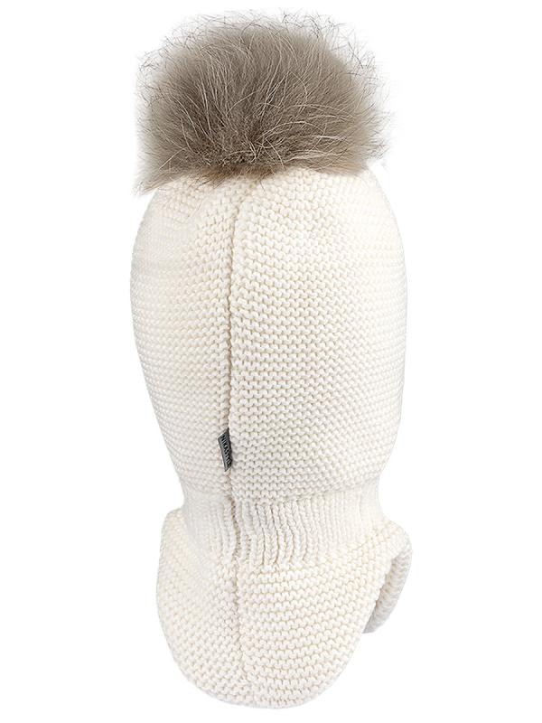 картинка Балаклава утепленная для девочки NIKASTYLE 10з15325 Молоко от магазина детских товаров ALiSa
