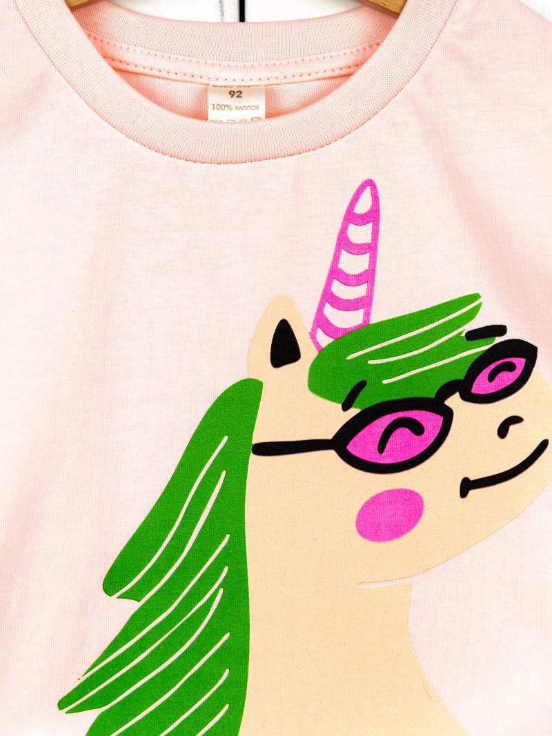 картинка Футболка для девочки Baby Boom Ф122/2-К Светло розовый Б108 от магазина детских товаров ALiSa