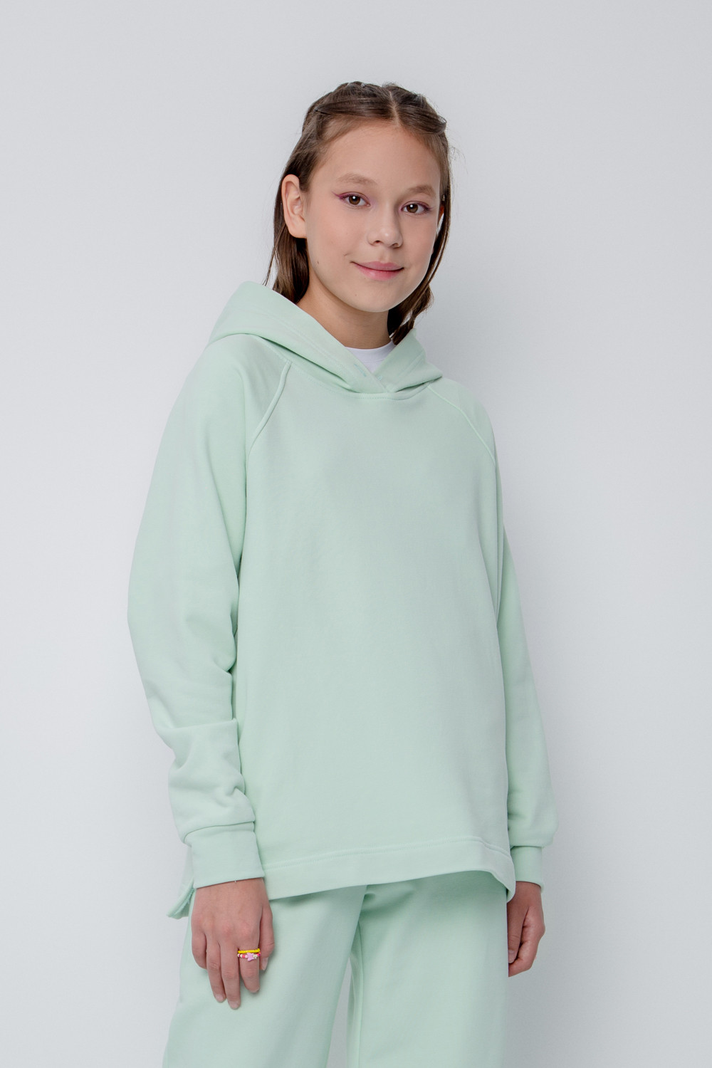 картинка Джемпер для девочки Crockid КБ 302091 пастельно-зеленый от магазина детских товаров ALiSa