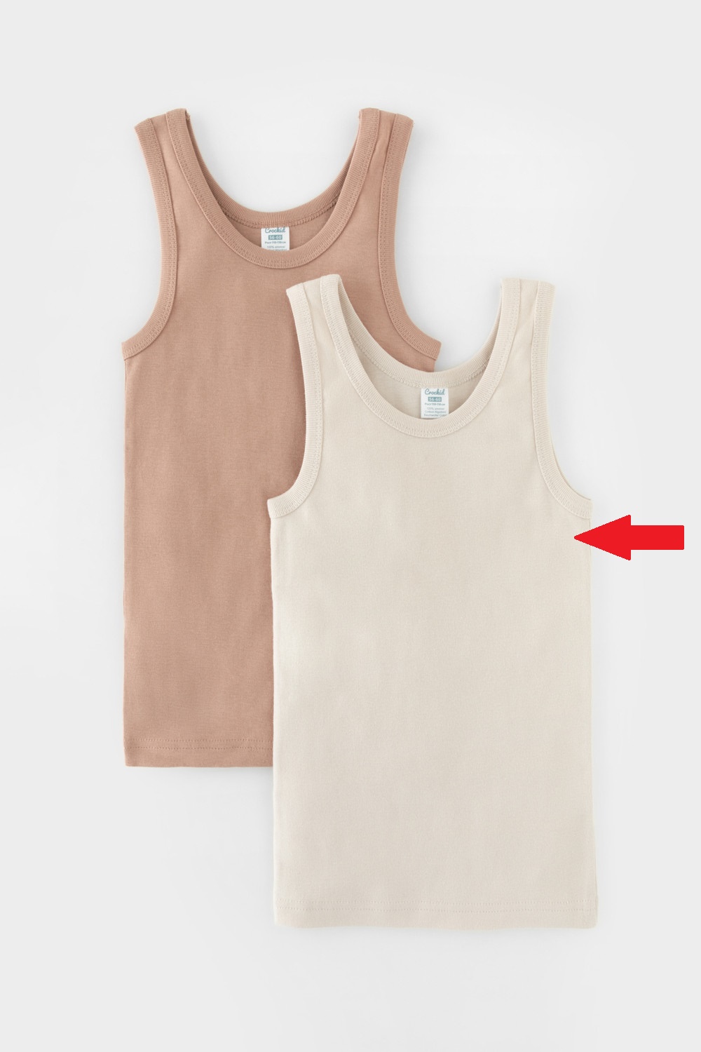 картинка Майка для мальчика Crockid К 1182-2 песок бежевый (беж) от магазина детских товаров ALiSa