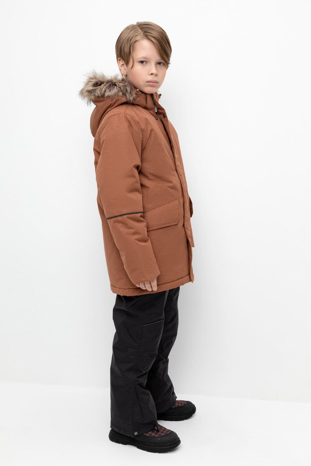 картинка Куртка зимняя для мальчика Crockid ВК 36100/1 ГР от магазина детских товаров ALiSa