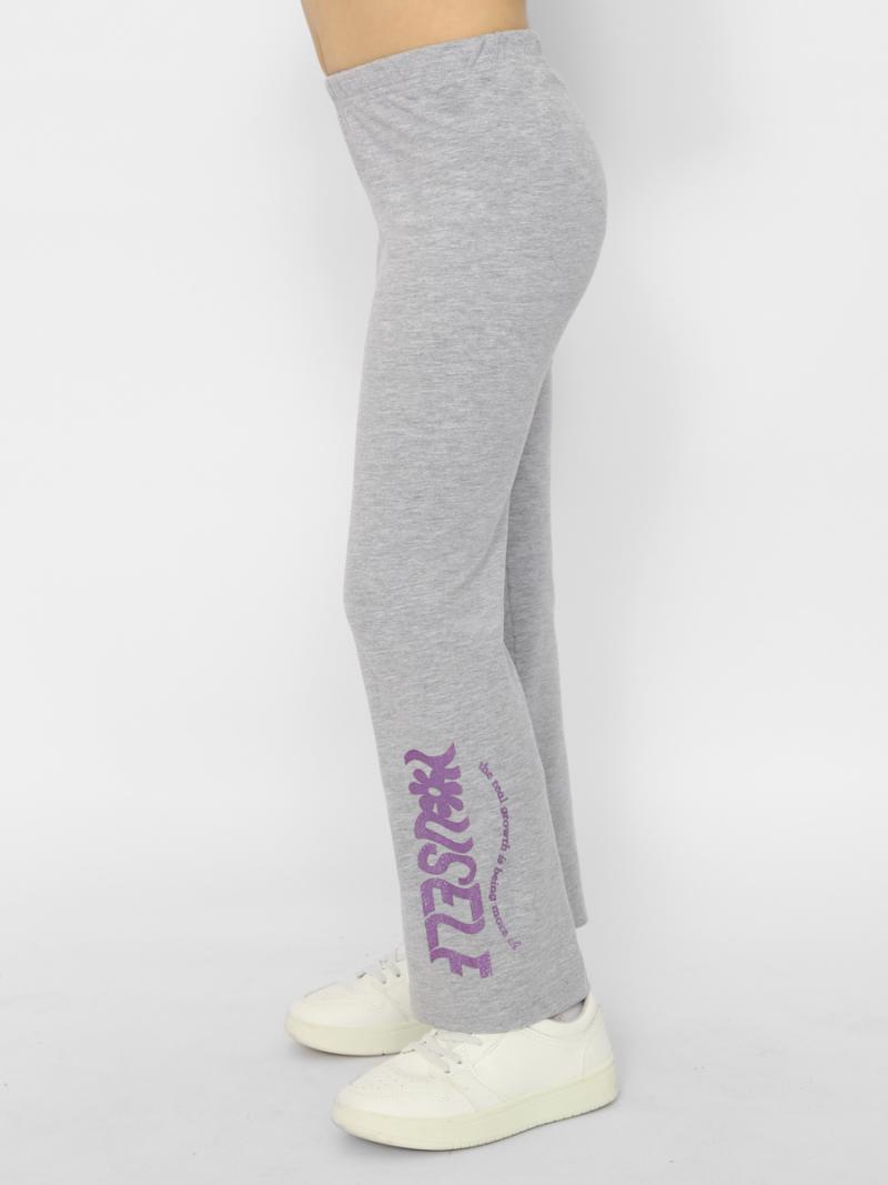 картинка Легинсы для девочки CSKG 70375-11-372 Светло-серый меланж от магазина детских товаров ALiSa