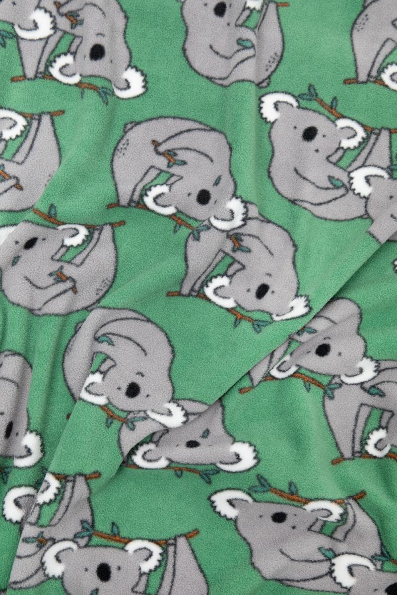 картинка Плед флисовый Crockid ФЛ 85000 лесная зелень, коалы от магазина детских товаров ALiSa