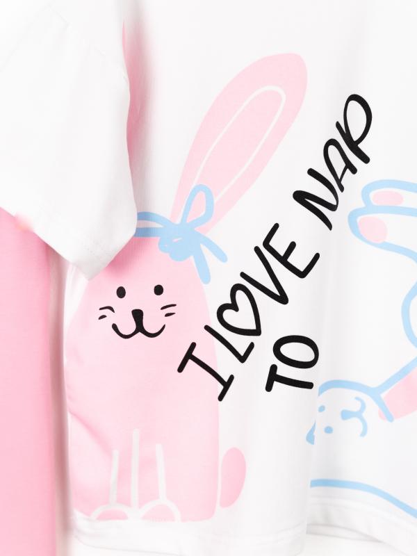 картинка Комплект для девочки Baby Boom КД559/1-К Белый + рзовый от магазина детских товаров ALiSa