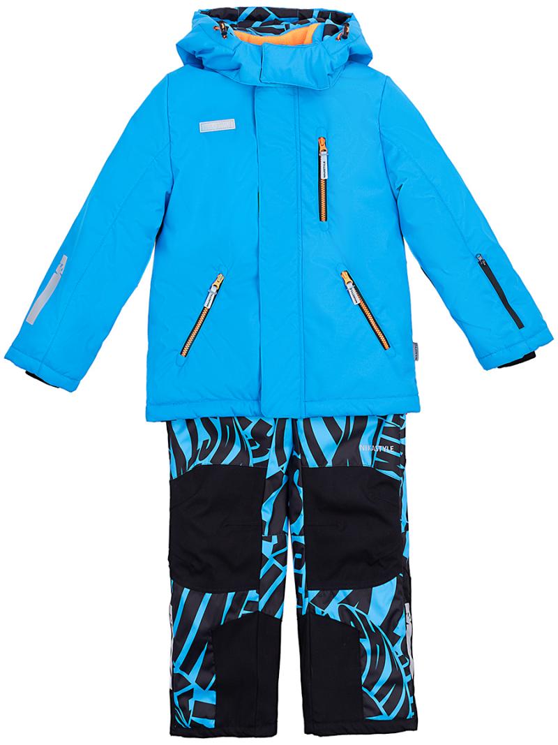 картинка Комплект зимний для мальчика NIKASTYLE 7з1923 голубой черный от магазина детских товаров ALiSa