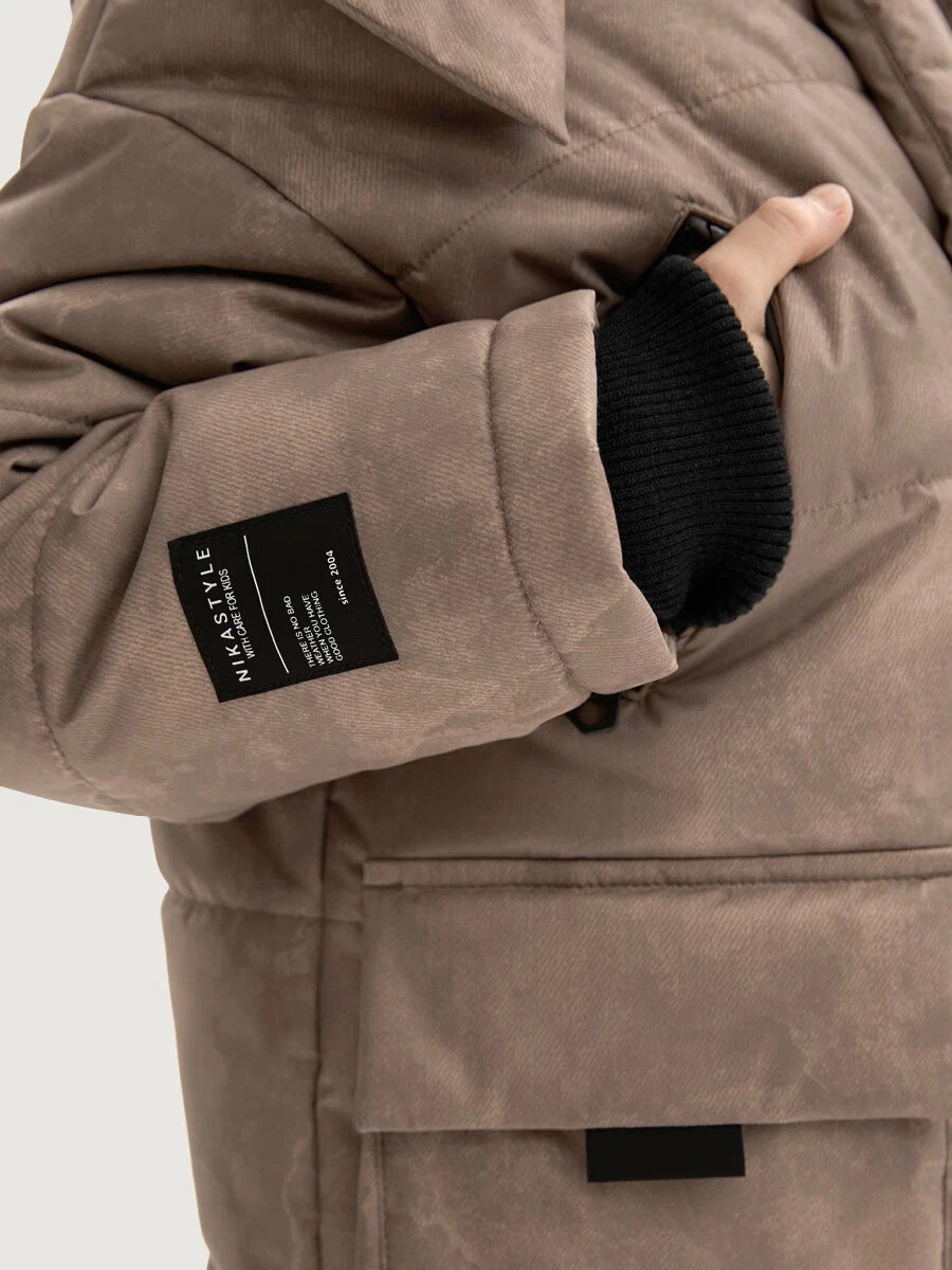 картинка Куртка для мальчика NIKASTYLE 4з7925 Кэмел от магазина детских товаров ALiSa