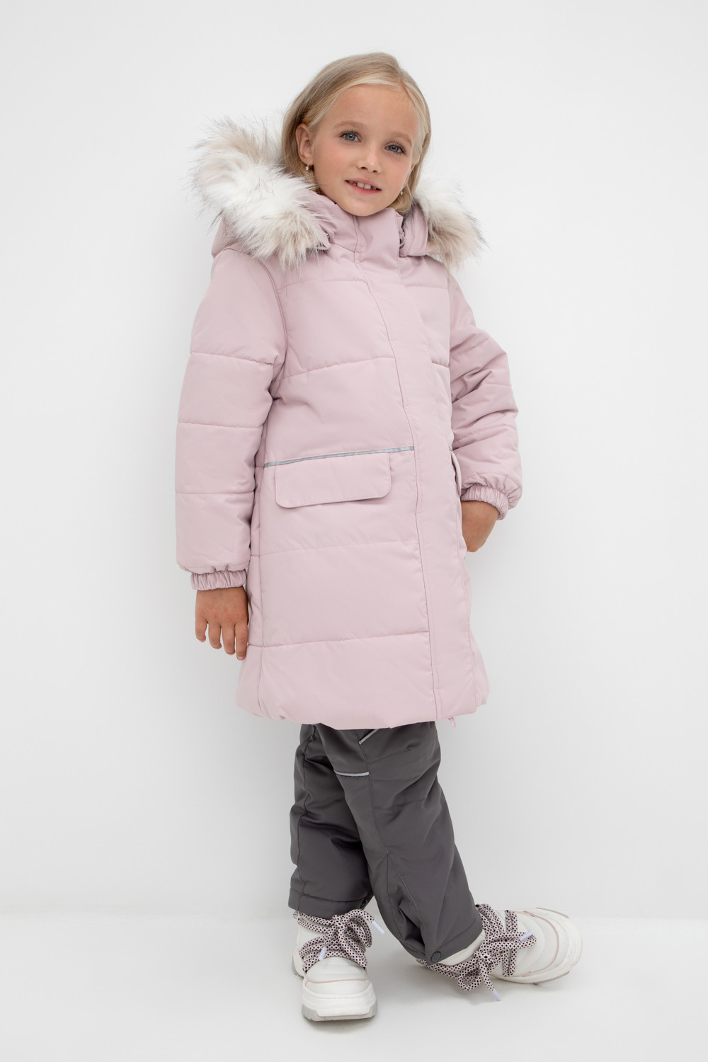 картинка Пальто зимнее для девочки Crockid ВК 38102/1 УЗГ от магазина детских товаров ALiSa