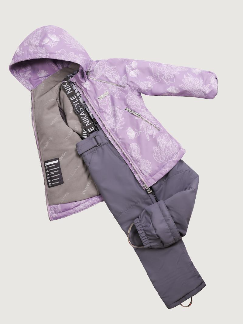 картинка Комплект утеплённый для девочки NIKASTYLE 7м2025 Лаванда серый от магазина детских товаров ALiSa