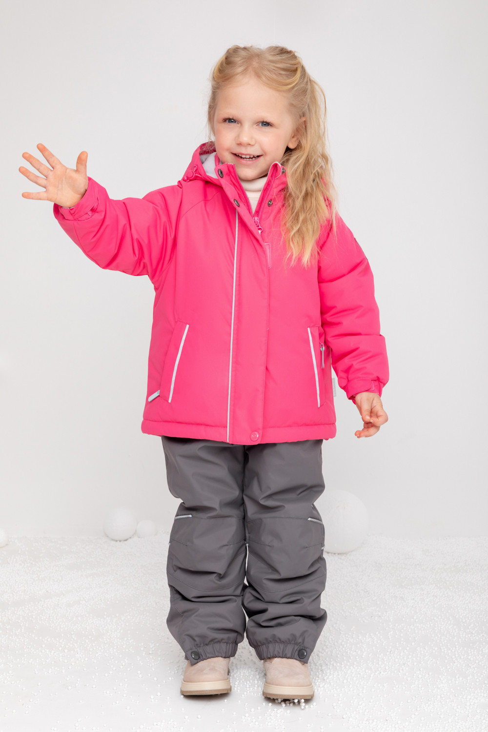 картинка Куртка зимняя для девочки Crockid ВК 38096/1 ГР (122-158) от магазина детских товаров ALiSa