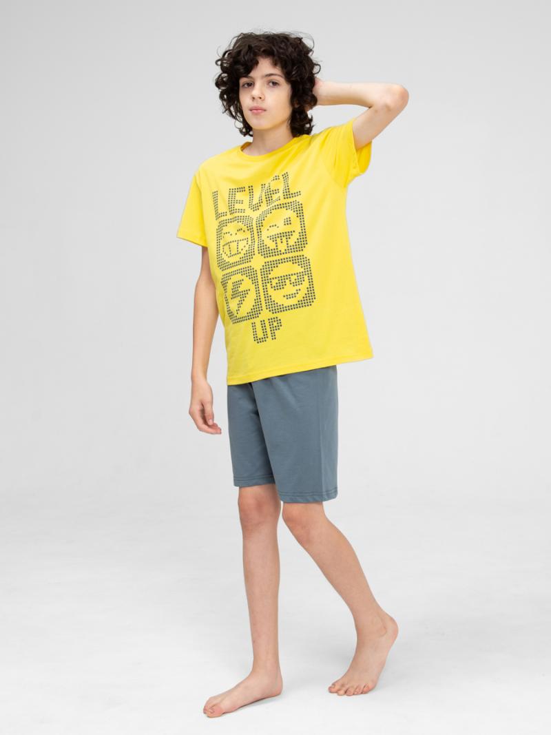картинка Пижама для мальчика Cherubino CWJB 50141-30 Желтый от магазина детских товаров ALiSa