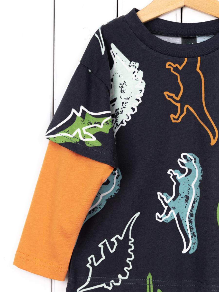 картинка Лонгслив для мальчика Baby Boom Ф131/2-К Дино Б116 от магазина детских товаров ALiSa