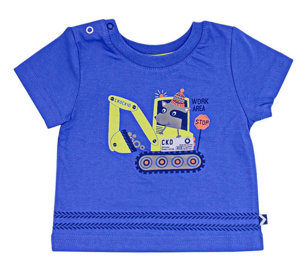 картинка Футболка для мальчика Crockid КР 300067 синий штром1 к122 от магазина детских товаров ALiSa