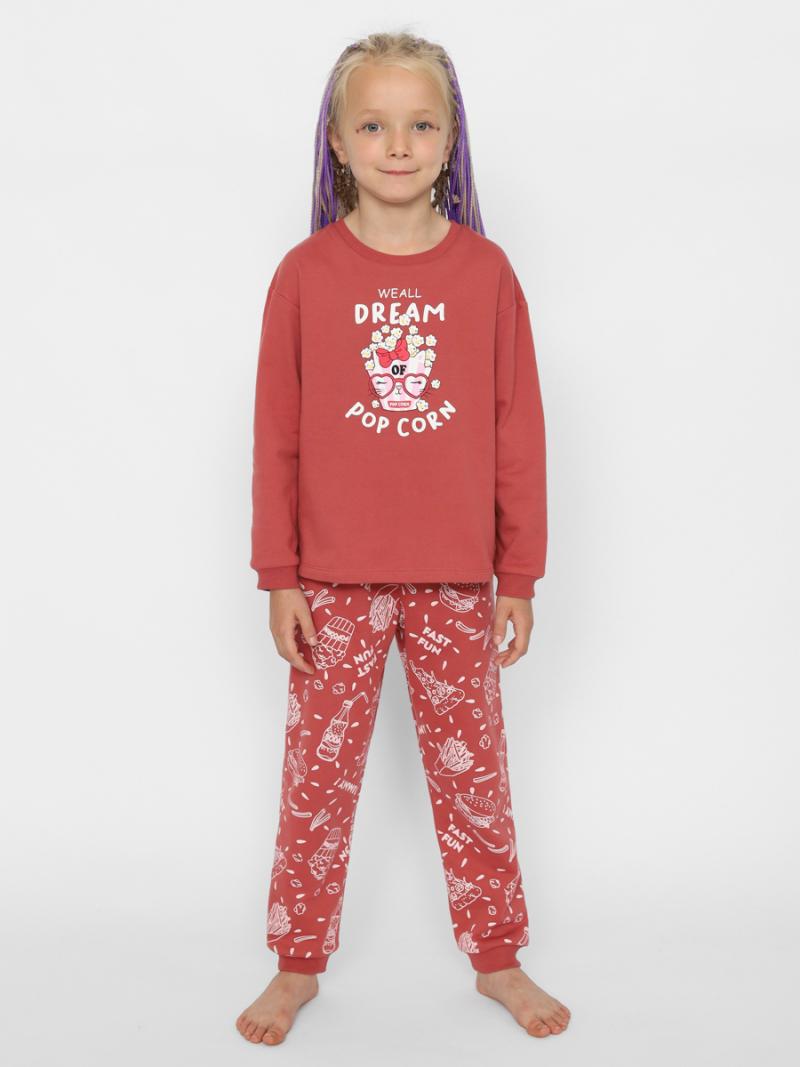 картинка Пижама для девочки CWKG 50151-28 Коралловый от магазина детских товаров ALiSa