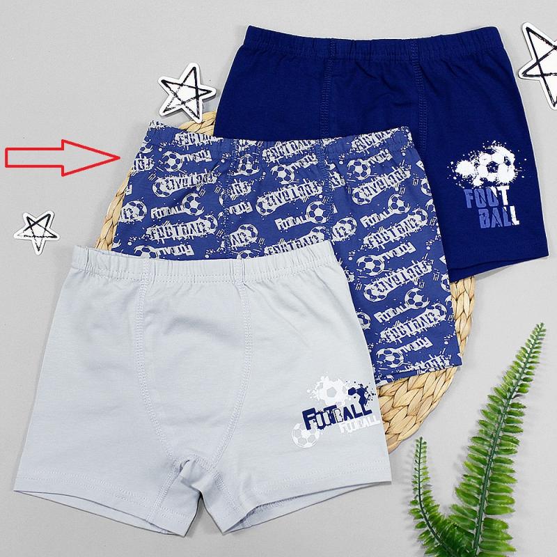 картинка Трусы боксеры для мальчика DR 3674-211 Синий мячи от магазина детских товаров ALiSa