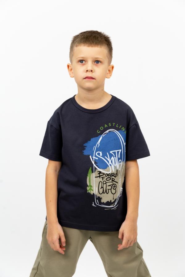 картинка Футболка для мальчика Baby Boom Ф154/8-К Skate графит от магазина детских товаров ALiSa