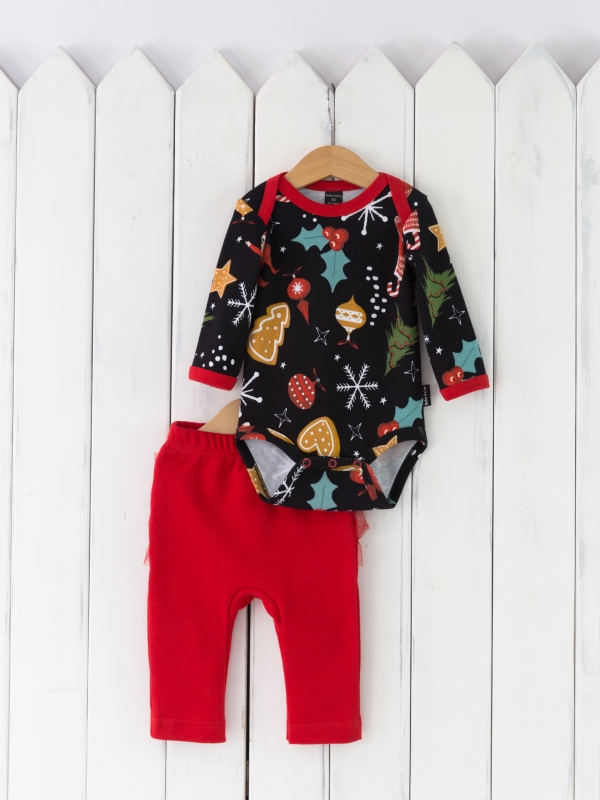 картинка Комплект детский Baby Boom КД390/1-И Новогодняя вечеринка + красный от магазина детских товаров ALiSa