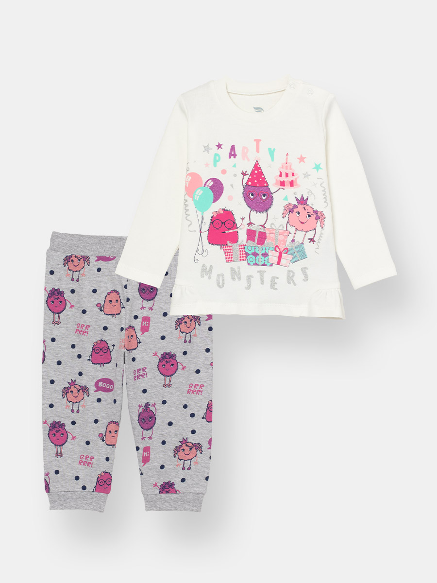 картинка Комплект для девочки CSNG 90118-21-302 Экрю от магазина детских товаров ALiSa