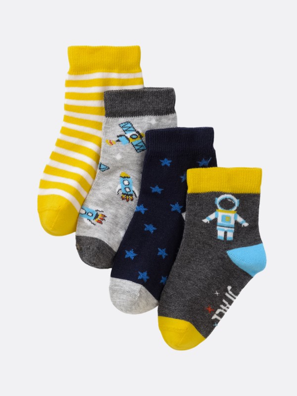 картинка Носки для мальчика Artie 4 пары 4-3m952 Желтый от магазина детских товаров ALiSa
