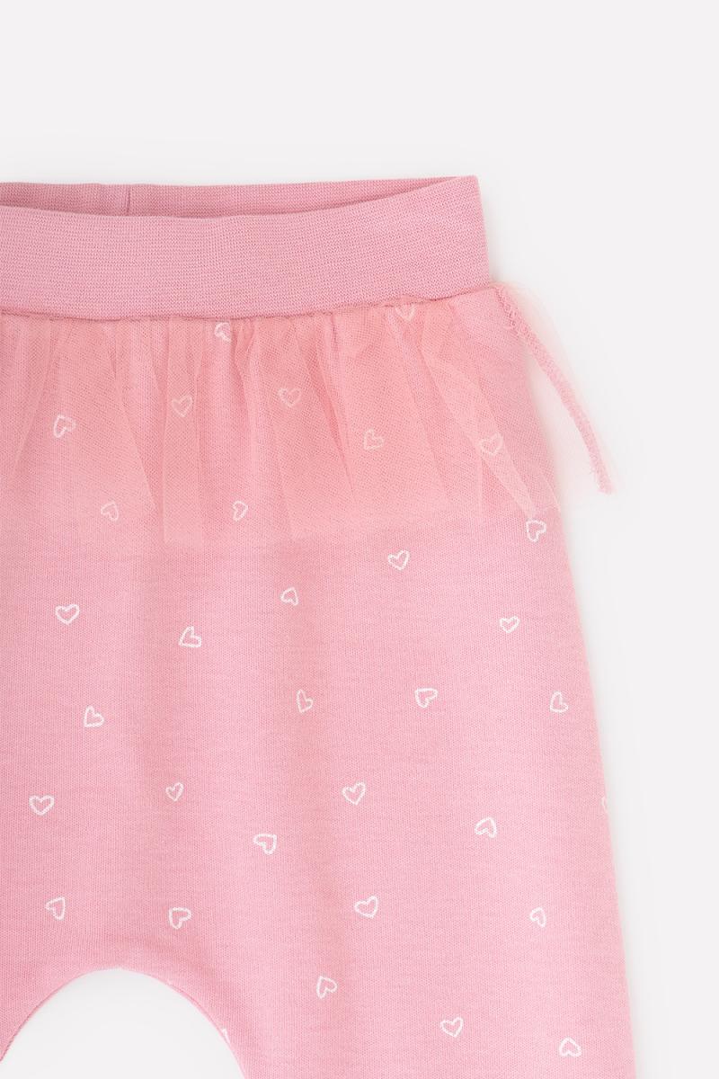 картинка Брюки для девочки Crockid К 4653 сердечки на розовом зефире от магазина детских товаров ALiSa