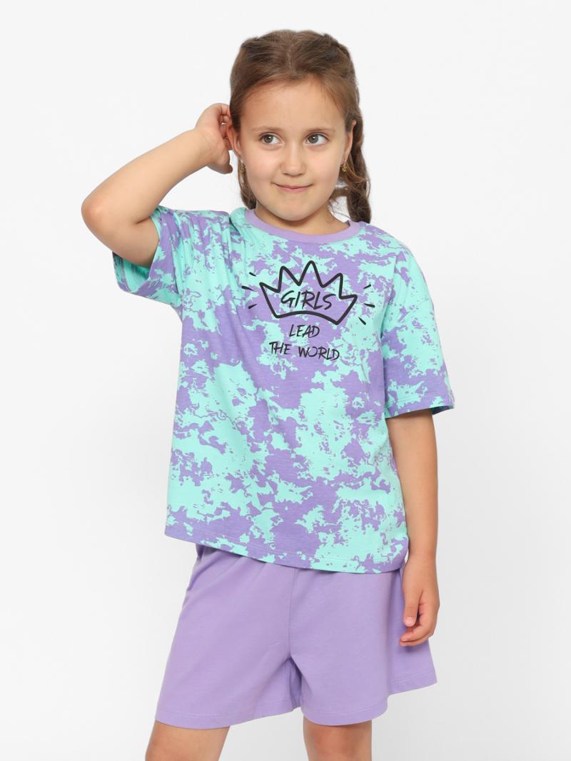 картинка Пижама для девочки Cherubino CWJG 50154-38 Ментоловый от магазина детских товаров ALiSa