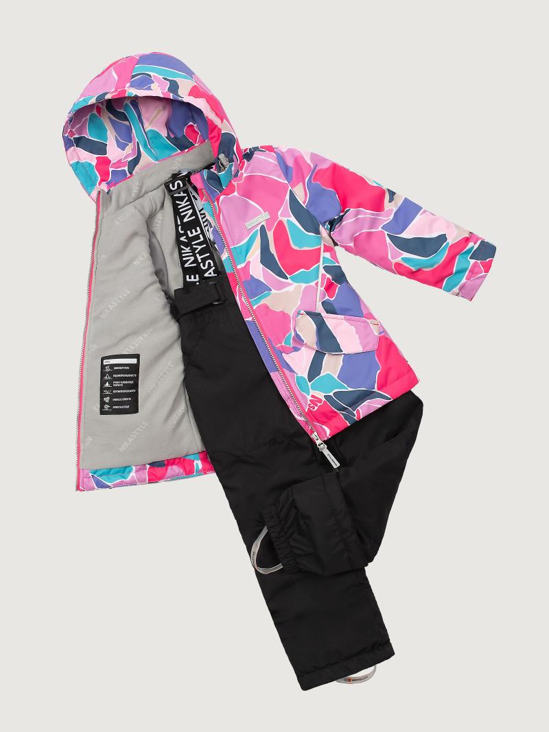 картинка Комплект утеплённый для девочки NIKASTYLE 7м1425 Ягода черный от магазина детских товаров ALiSa